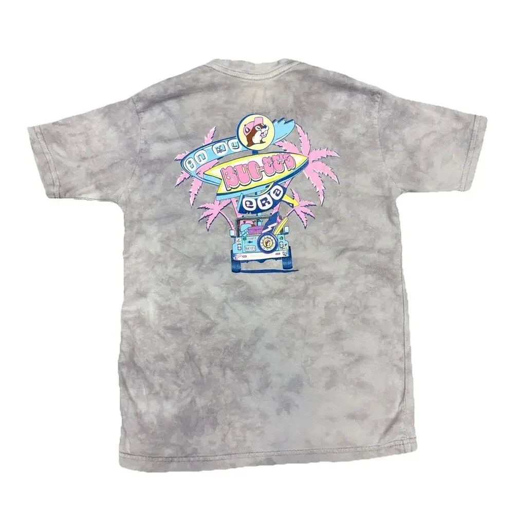 Bucees T Shirt Gray Tie Dye In My Buc-ee's Era Graphic T Shirt Retro Youth S